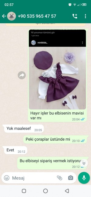 Minikiids_ Adlı Instagram Sayfasından Sipariş Şikayeti