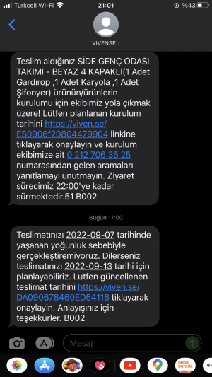 Vivense Müşteri Oyalama Bilgi Mağduriyet Vb. Her Şey