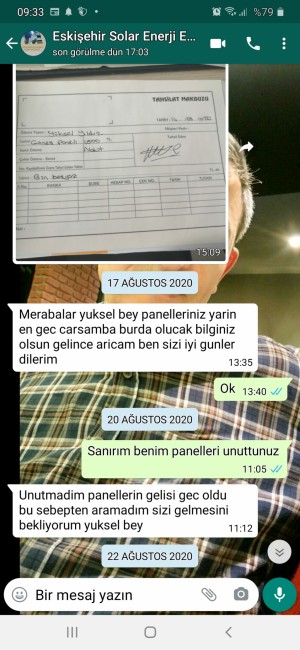 Esa Eskişehir Solar Enerji Ne Malımı Alabiliyorum Ne De Paramı