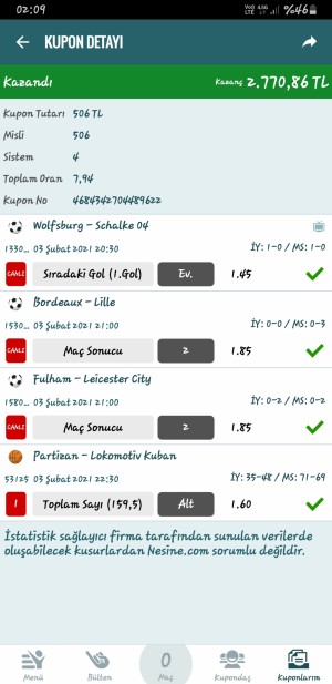 Nesine.com Kazanan Kuponumda Kesinti Yaptılar