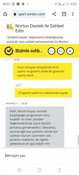 Norton Antivirüs Şikayet