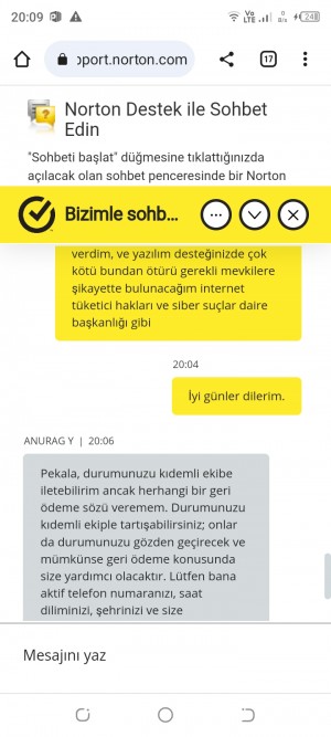 Norton Antivirüs Şikayet