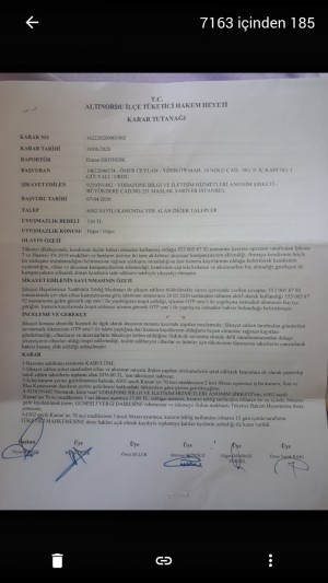 Ordu Altınordu Vodafone Red İletişim Bayisi Tarafından Üzerime Habersiz Cihaz Ve Aksesuar Yapıldı