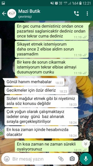 Mazibutikcom Para İadem 1 Aydan Fazla Oldu Gerçekleşmedi