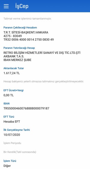 İstanbul Bilişim Para İadesi İstiyorum