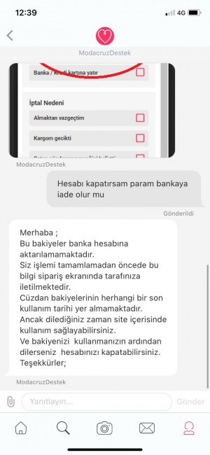 Modacruz Para İadesi Yapılmıyor Müşteri Mağduriyeti