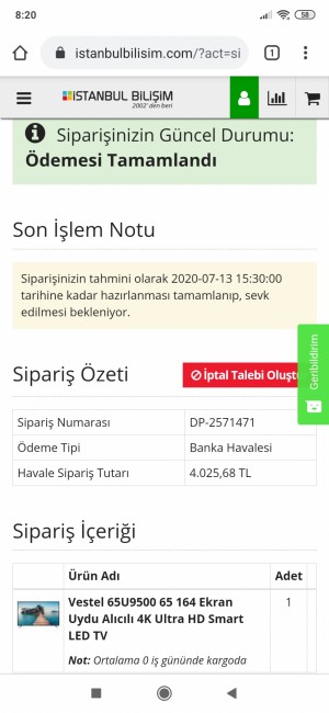 İstanbul Bilişim Para İadesi Yapılmıyor!
