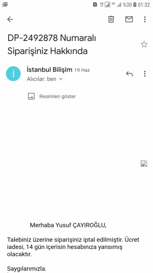 İstanbul Bilişim Para İadesi Yapmadılar Yeter Artık