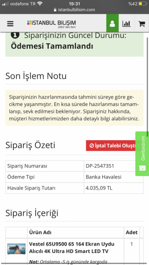 İstanbul Bilişim Para İadesi