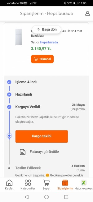 Horoz Lojistik Para İadesini İstiyorum