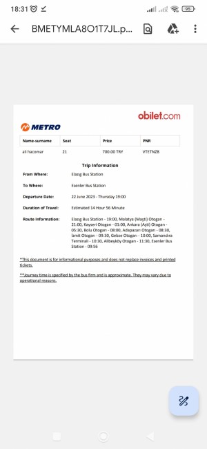 Metro Turizm Paramı Tuttu Ve Geri Vermedi