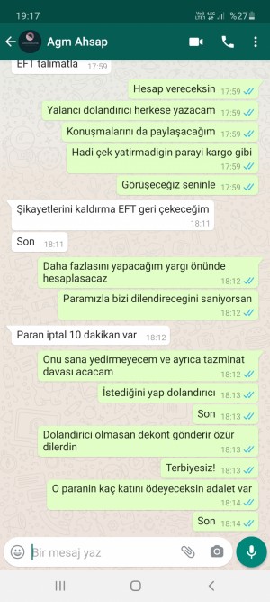 Kutlu Mimarlık Paranızı Alıp Ürünü Göndermiyor