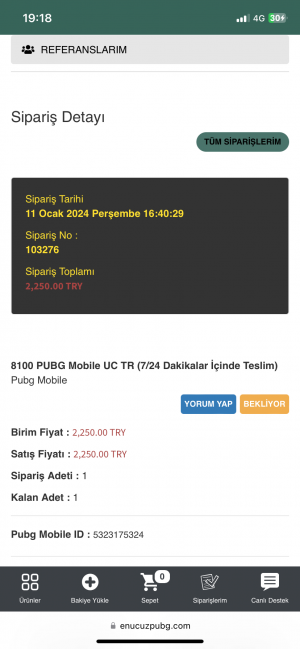 Enucuzpubg Saatlerdir Bekliyorum Uc Gelmedi