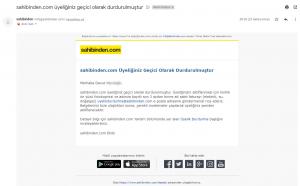 Sahibinden Hesabımı Sebepsiz Yere Dondurdular