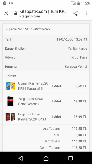 Kitappatik Sitelerinde Yazdığı Gibi Hızlı Kargo Anlayışı Yok.