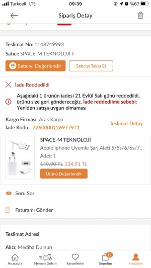 Apple Iphone Şarj Cihazı