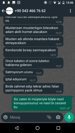 Roza Butik Satış Personelinden Müşteriye Karşı Olan Saygısızlığı