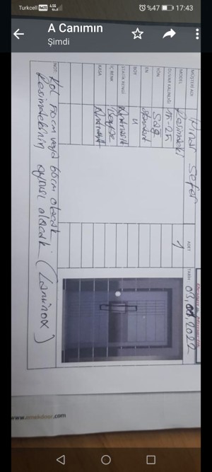 Sb Seba Öner Çelik Mobilya Şikayetçiyim Kapım Kırık Hırsız Girecek