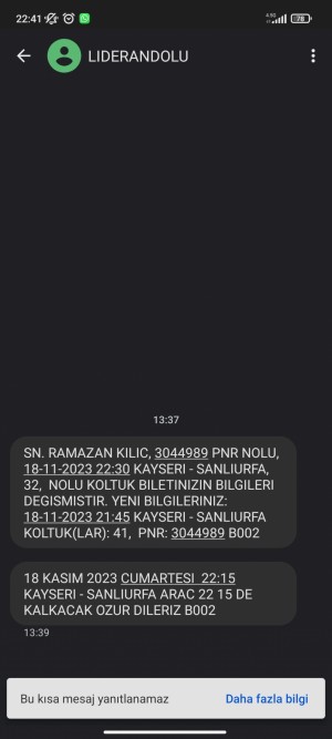 Lider Anadolu Turizm Şikayet