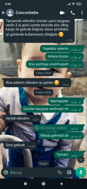 Conconbebe_ Sipariş Dışı Ürün Gönderimi