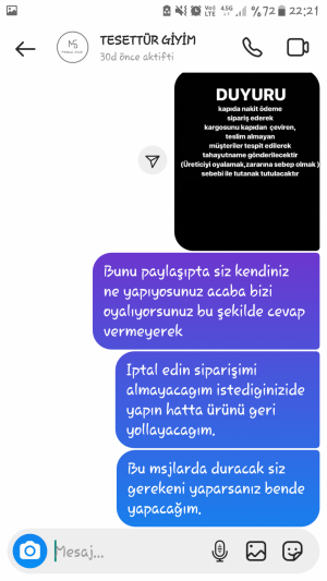 Milena Stil Sipariş Şikayeti