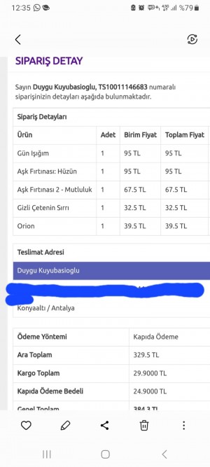 Kitapsepeti.com Siparişten Farklı Ürün Göndermişler