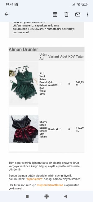 Pembishomewear Siparişim Gelmedi