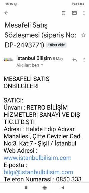 İstanbul Bilişim Siparişimi Sürekli Olarak Ertelenmesi