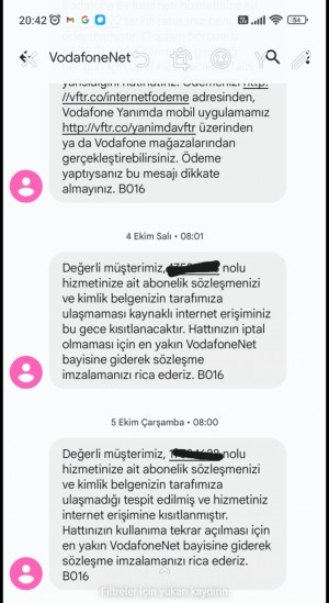 Vodafone Net Sistem Kötü İlgilenen Görevli Yok