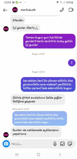 Starlicebutik Sonunda Bende :)