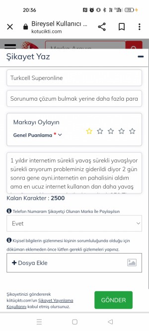 Turkcell Superonline Sorunuma Çözüm Bulmak Yerine Daha Fazla Para İstiyorlar