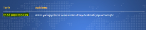 Aras Kargo Şubeye Ulaşmadan Yetersiz Adres Notu Düşülen Kargom
