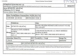 İstanbul Bilişim Ücret İadesi