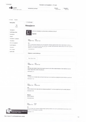 N11 Teslim Edilmemiş Ürün