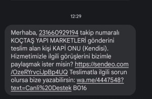 Sendeo Kargo Teslim Edildi Yazıyor Şikayet