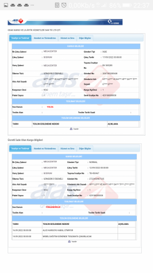 Aras Kargo Teslimat Yapmıyorlar