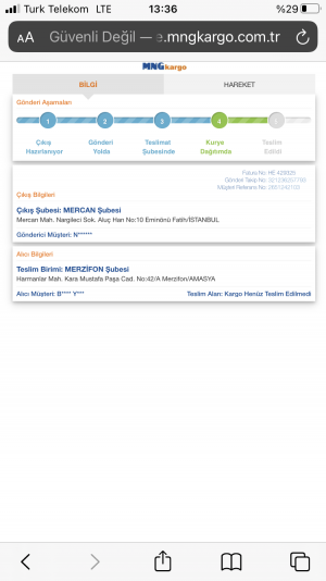 Mng Kargo Teslimat Yapmama