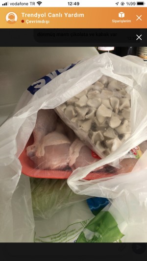 Trendyol Hızlı Market Mopaş Tan Verdiğim 120 ₺'lik Siparişim Teslim Edilmedi