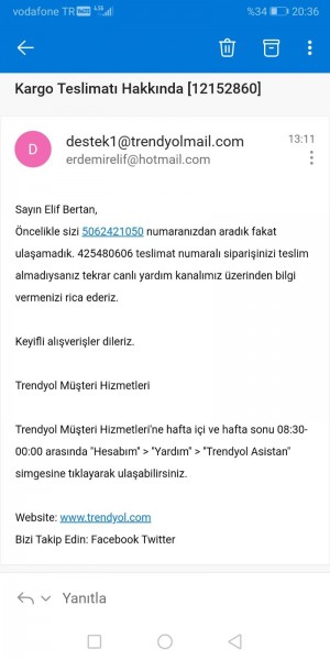 Trendyol Ürünün Para İadesi Yapılmıyor