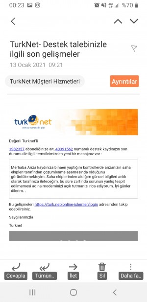 Türknet'in Bana Bağladığı İnterneti Aktif Olarak Sadece 2 Gün Kullandım