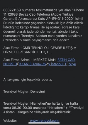 Trendyol Ücret İadem Yapılmadı Günlerdir Arıyorum Sürekli Bekleyin Söyleniyor Ve Hiçbir Şey Yapılmıyor