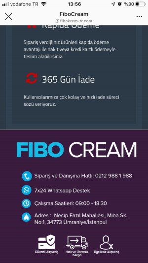 Fibo Krem Ücret İadesi Alamıyorum