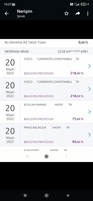 Gardrops Ürün Almadığım Halde 2 Defa Hesabımdan Para Çekildi