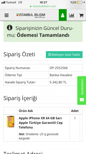 İstanbul Bilişim Ürün Göndermiyor Para İadesi Yapmıyor
