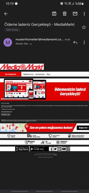 Media Markt Ürün İadesi