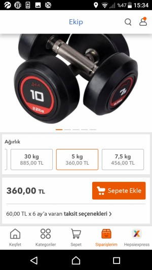 Ekip Spor Ürün Set Olarak Gelmesi Gerekirken Tek Geldi Ve Başka Bir Sitede Aynı Ürün Takım Olarak Satılıyor