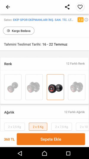 Ekip Spor Ürün Set Olarak Gelmesi Gerekirken Tek Geldi Ve Başka Bir Sitede Aynı Ürün Takım Olarak Satılıyor