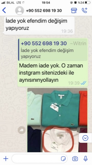 Witrinmoda Ürünler Alakasız Geldi Değişim İçin Yolladım Parayıda Ürünüde Göndermediler