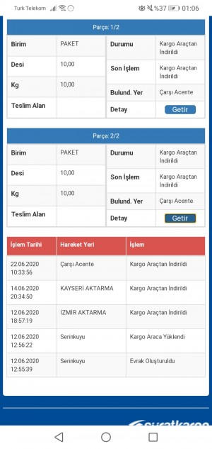 Sürat Kargo Ürünlerime Ulaşamıyorum