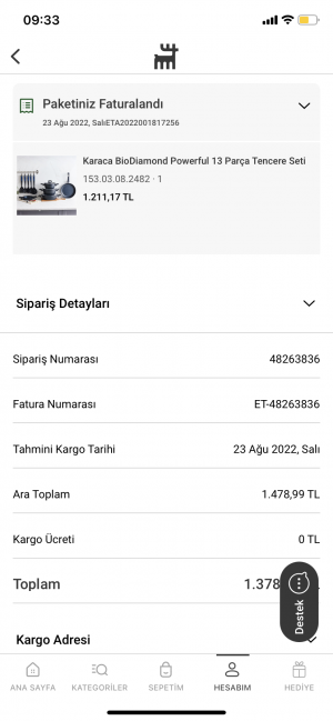 Karaca Ürünü Göndermiyorlar Para İadesini Yapmıyorlar